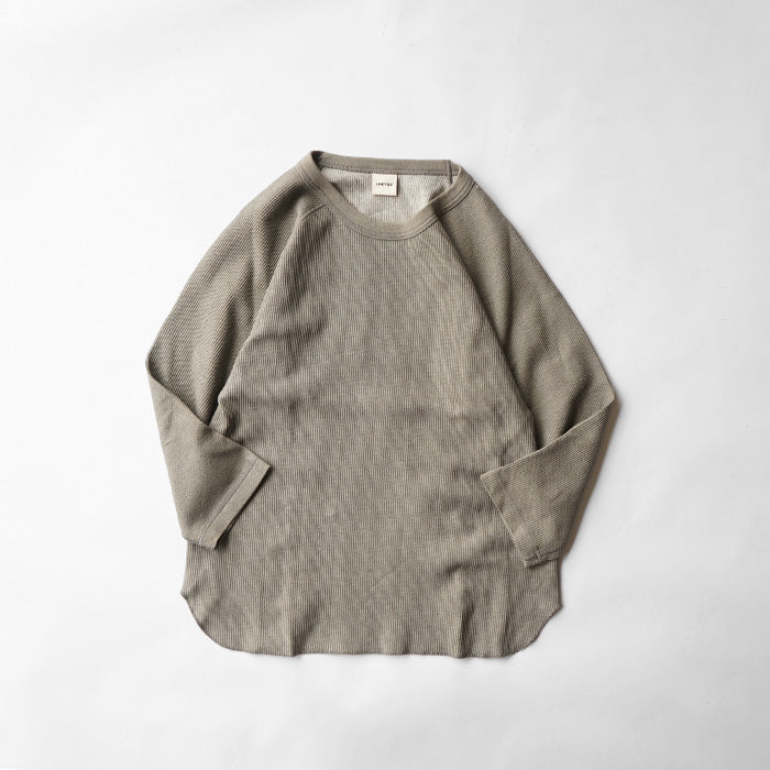 【20%OFF】UNDYED STANDARD WAFFLEFACE 3/4 SLEEVE