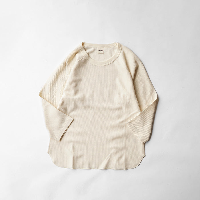 【20%OFF】UNDYED STANDARD WAFFLEFACE 3/4 SLEEVE
