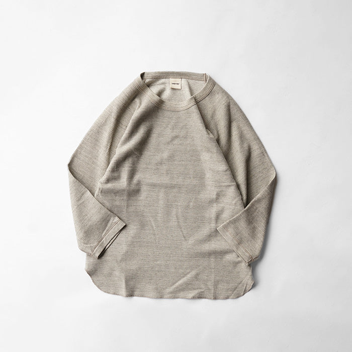 【20%OFF】UNDYED STANDARD WAFFLEFACE 3/4 SLEEVE