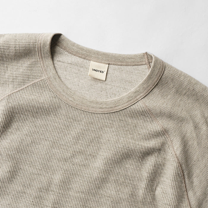 【20%OFF】UNDYED STANDARD WAFFLEFACE 3/4 SLEEVE