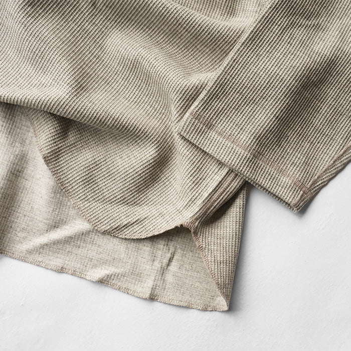 【20%OFF】UNDYED STANDARD WAFFLEFACE 3/4 SLEEVE