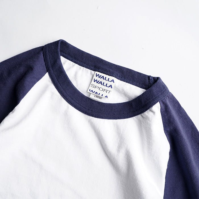 WALLA WALLA SPORT 3/4 BASEBALL TEE SOLID 2 TONE