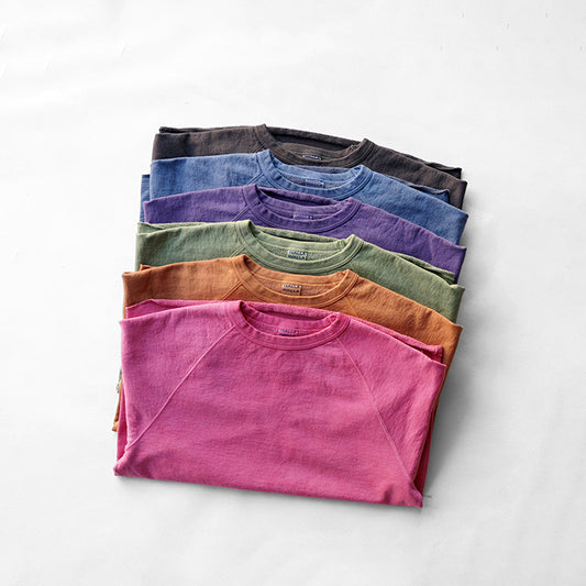 WALLA WALLA SPORT PIGMENT DYE 13oz CREW SWEAT SHIRT