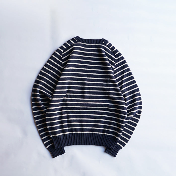 WHALER SPORTSWEAR BLOCK STRIPE CREWNECK KNIT