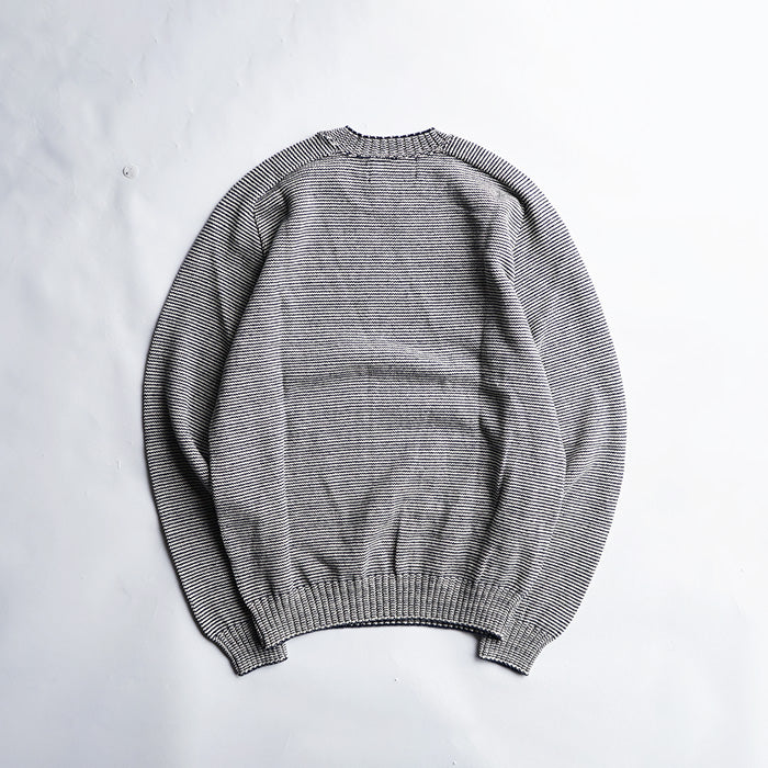 WHALER SPORTSWEAR PEN STRIPE CREWNECK KNIT