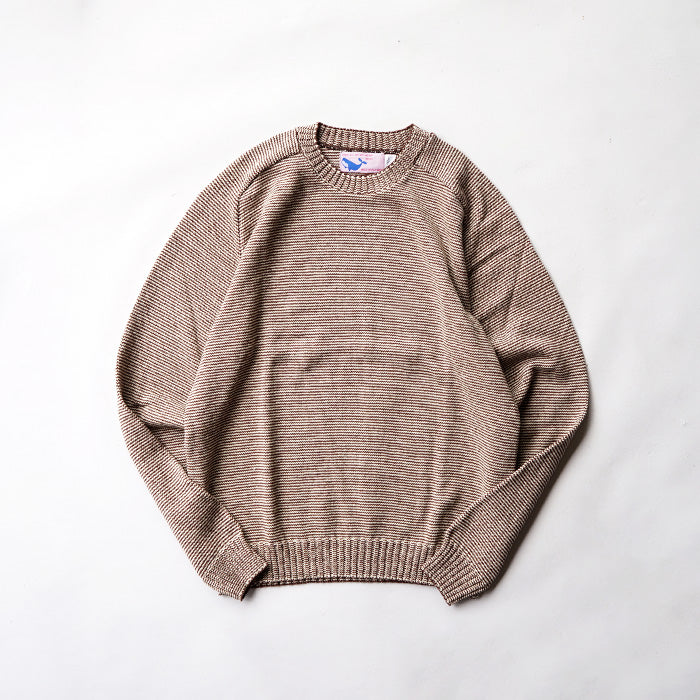 WHALER SPORTSWEAR PEN STRIPE CREWNECK KNIT