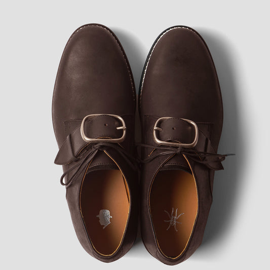 Tomo&Co BUCKLE SHOES -BROWN