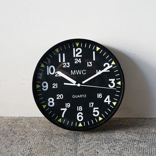 MWC US Military Pattern 12/24 Hour Wall Clock
