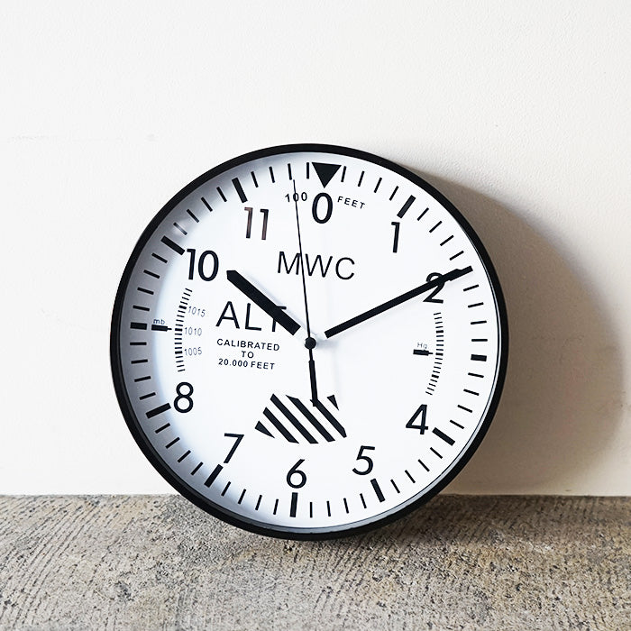MWC Limited Edition Altimeter Wall Clock with White Dial