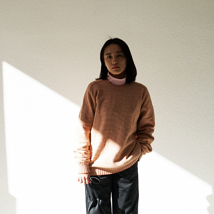 WHALER SPORTSWEAR PEN STRIPE CREWNECK KNIT