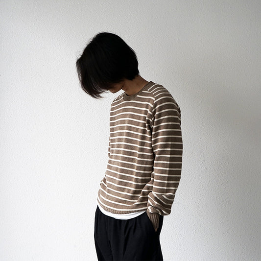 WHALER SPORTSWEAR BLOCK STRIPE CREWNECK KNIT