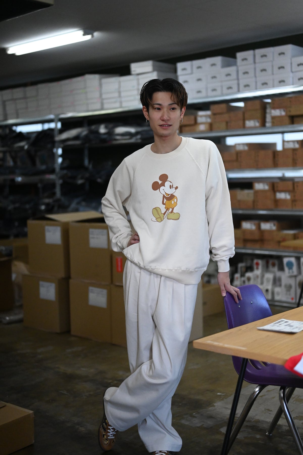 UNDYED MICKEY SWEAT CREW