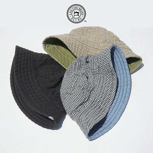 DECHO CHECK REVERSIBLE BUCKET HAT