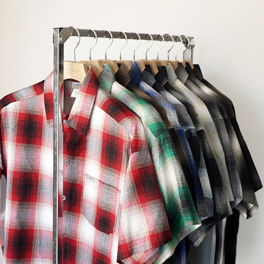 CalTop　OMBRE CHECK S/S SHIRTS