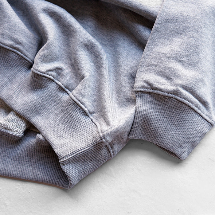 ATELIER AMELOT　PRINT SWEAT -HEATHER GREY