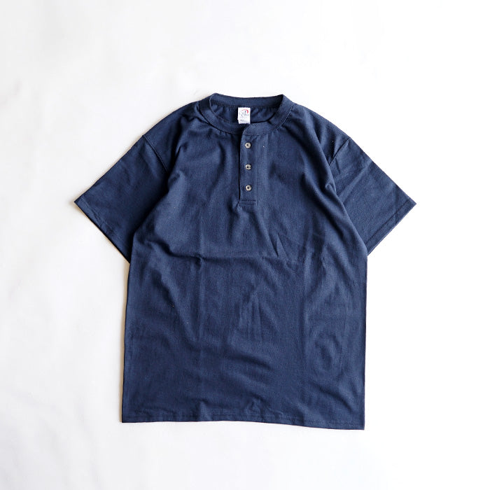 CAL CRU　3BUTTON 7.2OZ S/S HENRY TEE