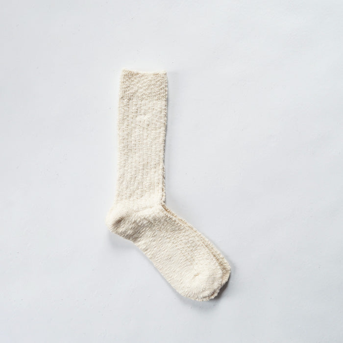 CONNECT/S　LIGHT WEIGHT SLUB CREW SOCKS