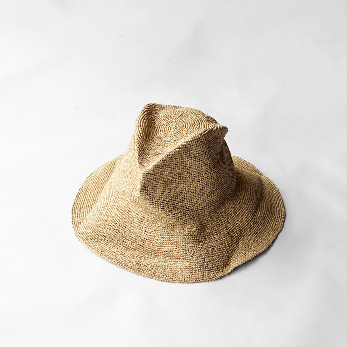 DECHO　RAFFIA CRASH HAT