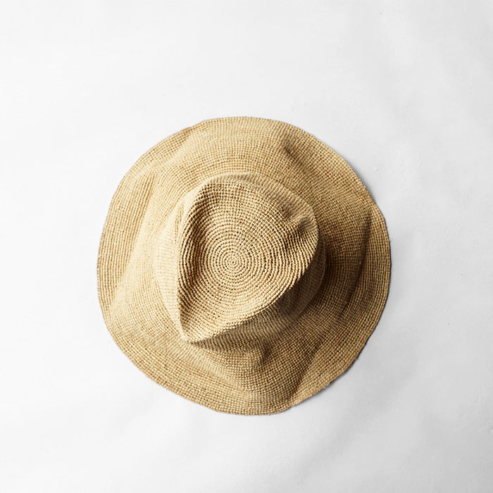 DECHO　RAFFIA CRASH HAT