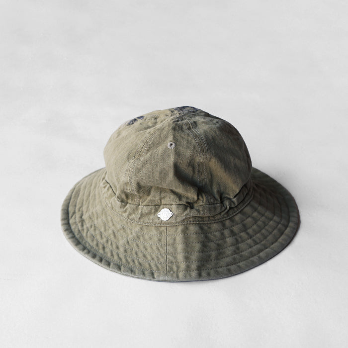 DECHO　HERRINGBONE KOME HAT WITH EAR MUFF