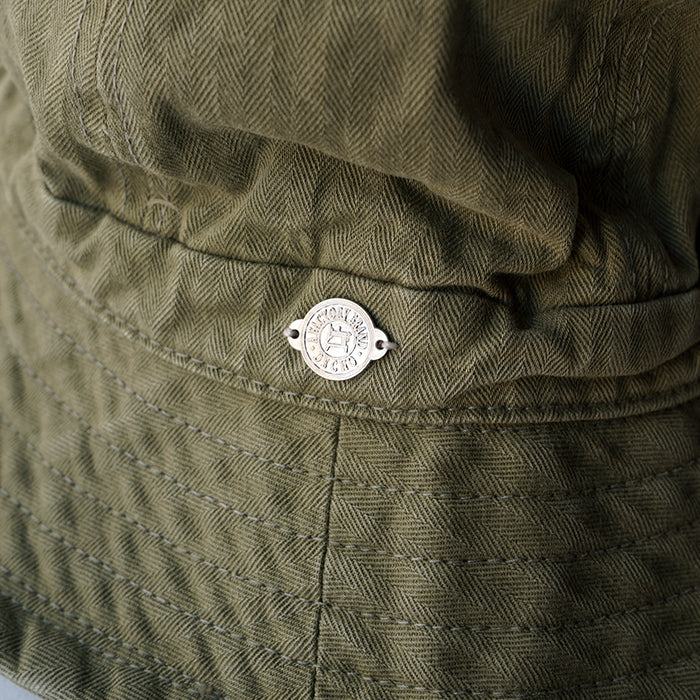 DECHO　HERRINGBONE KOME HAT WITH EAR MUFF