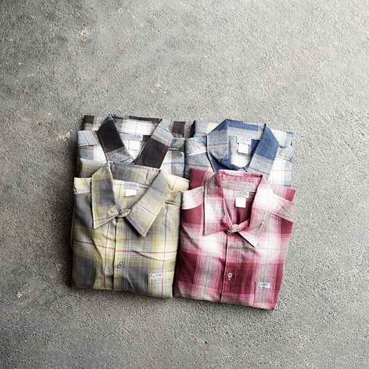 CalTop　OMBRE CHECK L/S SHIRTS