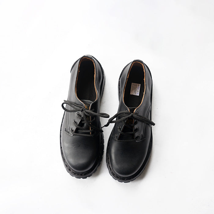 EL RESERO　PLAIN TOE -BLACK CALF/RUG SOLE