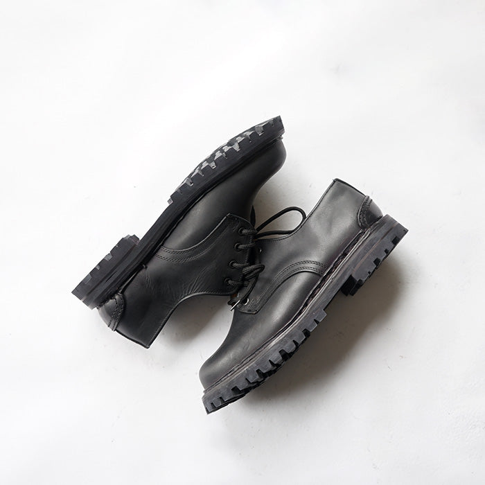 EL RESERO　PLAIN TOE -BLACK CALF/RUG SOLE