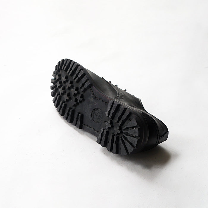 EL RESERO　PLAIN TOE -BLACK CALF/RUG SOLE