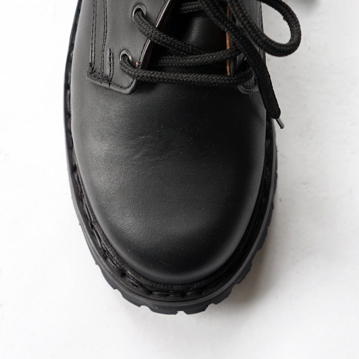 EL RESERO　PLAIN TOE -BLACK CALF/RUG SOLE