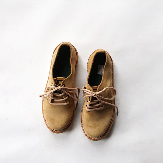 EL RESERO　PLAIN TOE -BEIGE SUEDE/CRAPE SOLE