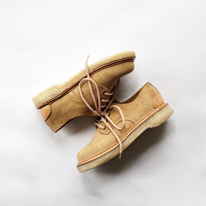 EL RESERO　PLAIN TOE -BEIGE SUEDE/CRAPE SOLE