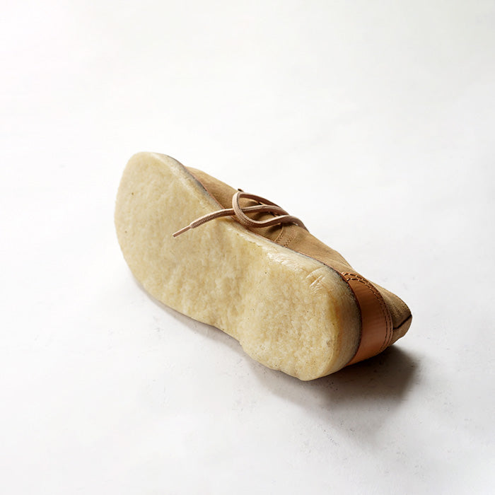 EL RESERO　PLAIN TOE -BEIGE SUEDE/CRAPE SOLE