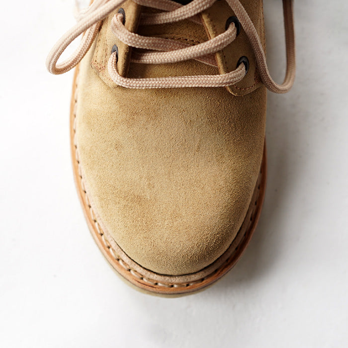 EL RESERO　PLAIN TOE -BEIGE SUEDE/CRAPE SOLE