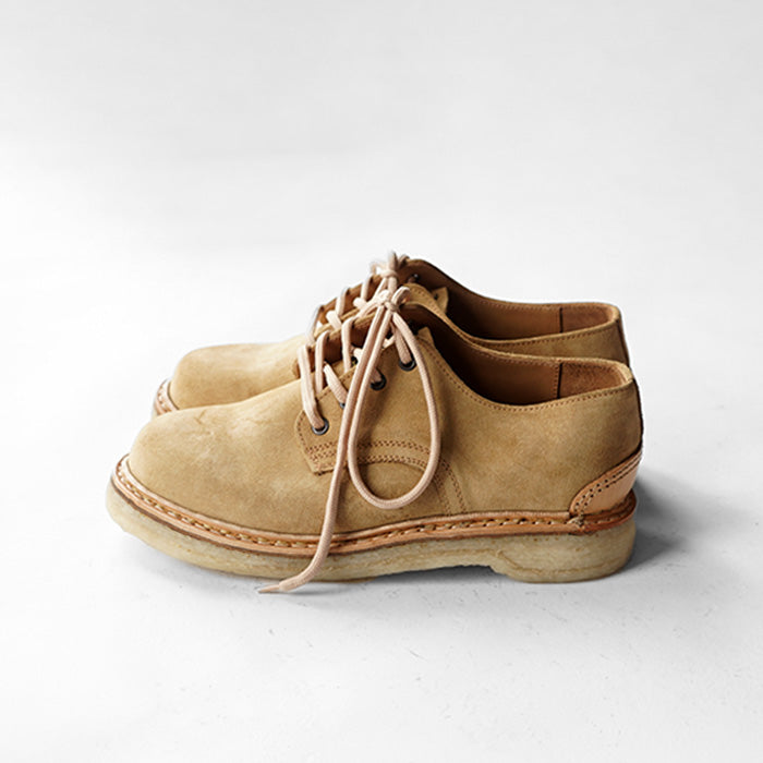EL RESERO　PLAIN TOE -BEIGE SUEDE/CRAPE SOLE