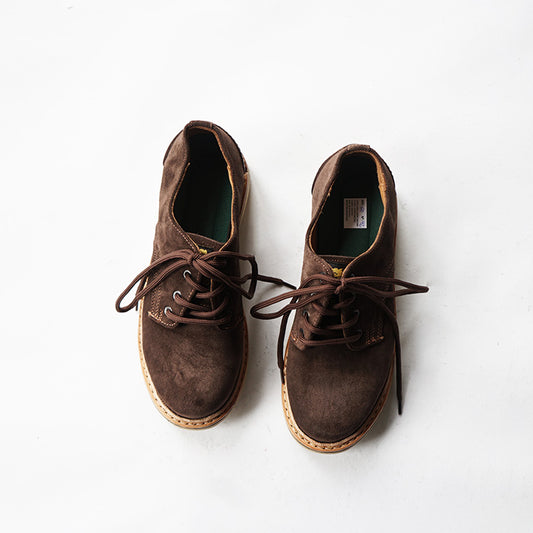 EL RESERO　PLAIN TOE -BROWN SUEDE/CRAPE SOLE