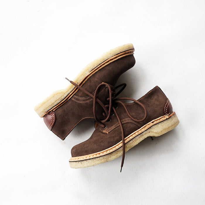 EL RESERO　PLAIN TOE -BROWN SUEDE/CRAPE SOLE