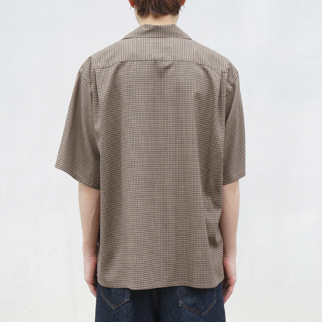 KAPTAIN SUNSHIN Summer Wool Open Collar SS Shirt