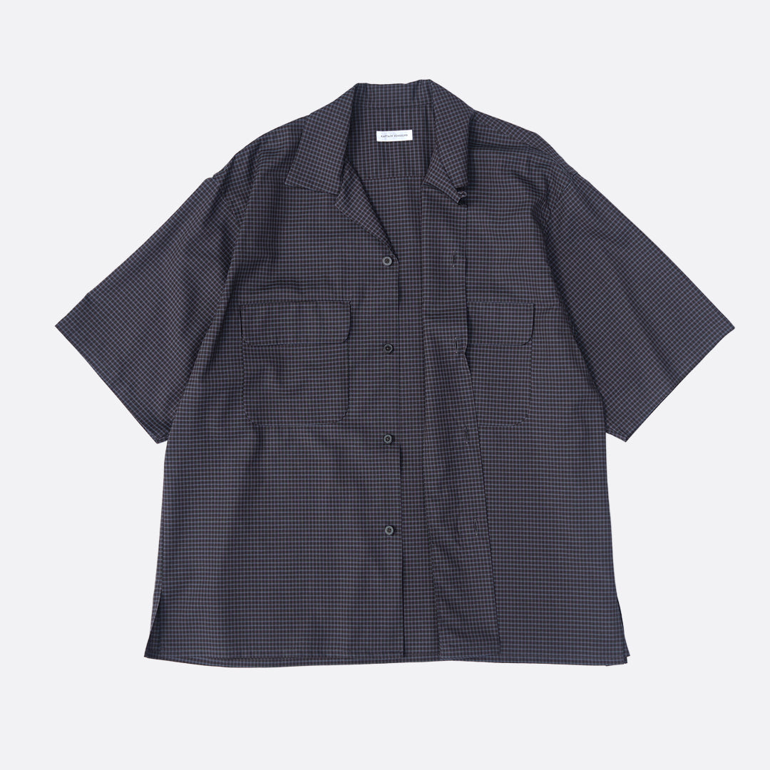 KAPTAIN SUNSHIN Summer Wool Open Collar SS Shirt