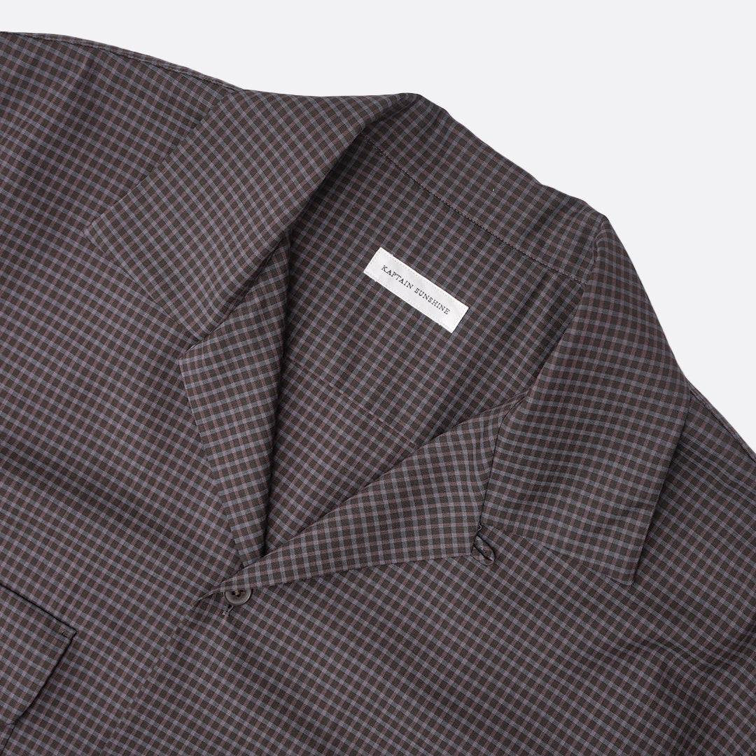 KAPTAIN SUNSHIN Summer Wool Open Collar SS Shirt