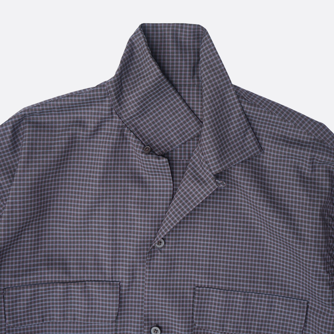 KAPTAIN SUNSHIN Summer Wool Open Collar SS Shirt