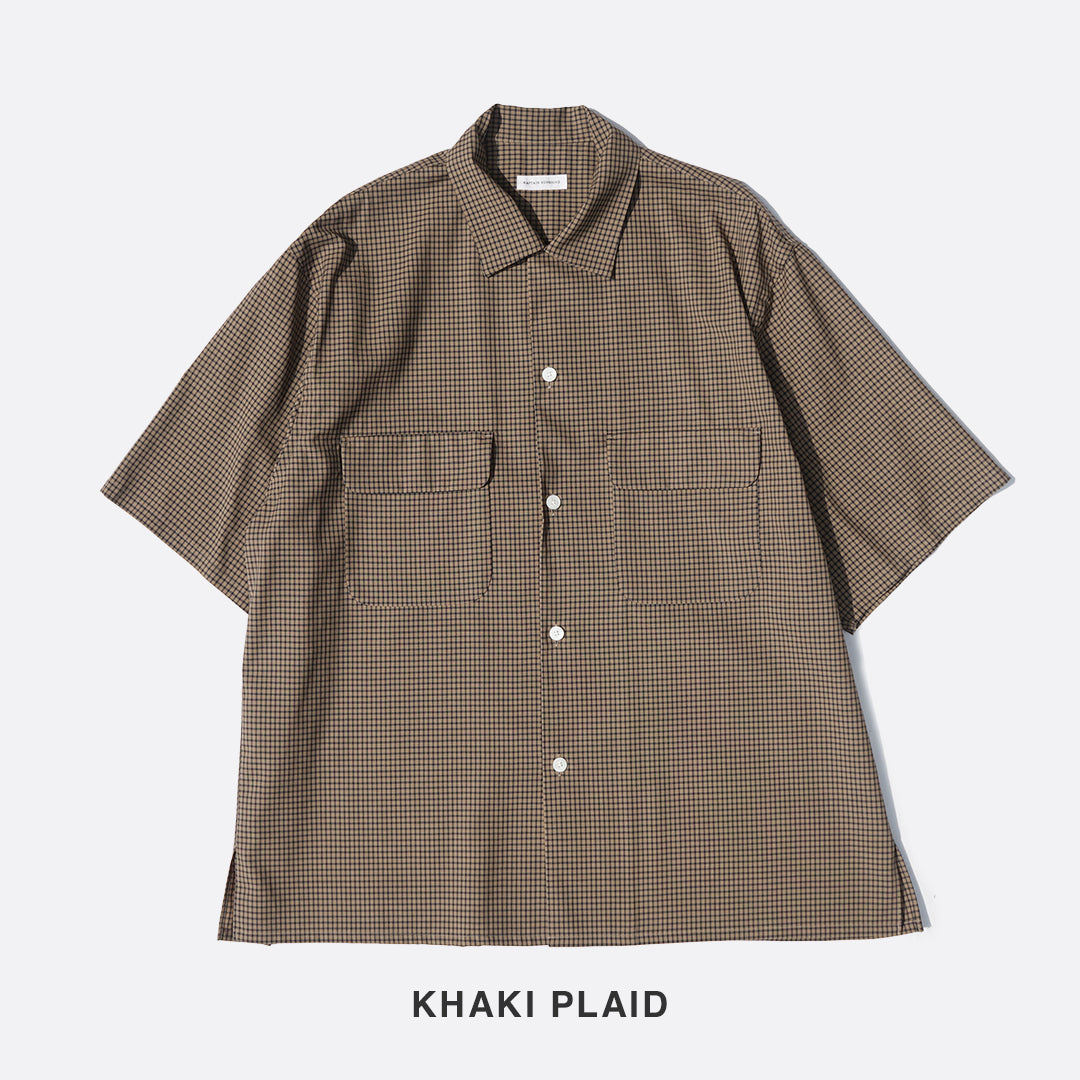 KAPTAIN SUNSHIN Summer Wool Open Collar SS Shirt