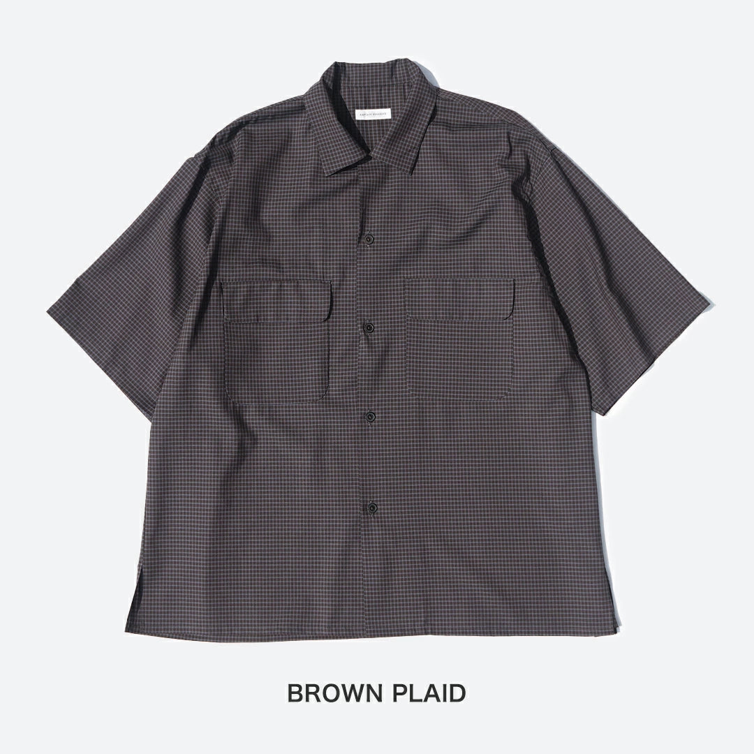 KAPTAIN SUNSHIN Summer Wool Open Collar SS Shirt