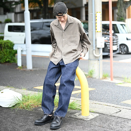KAPTAIN SUNSHINE Summer Wool Open Collar Shirt