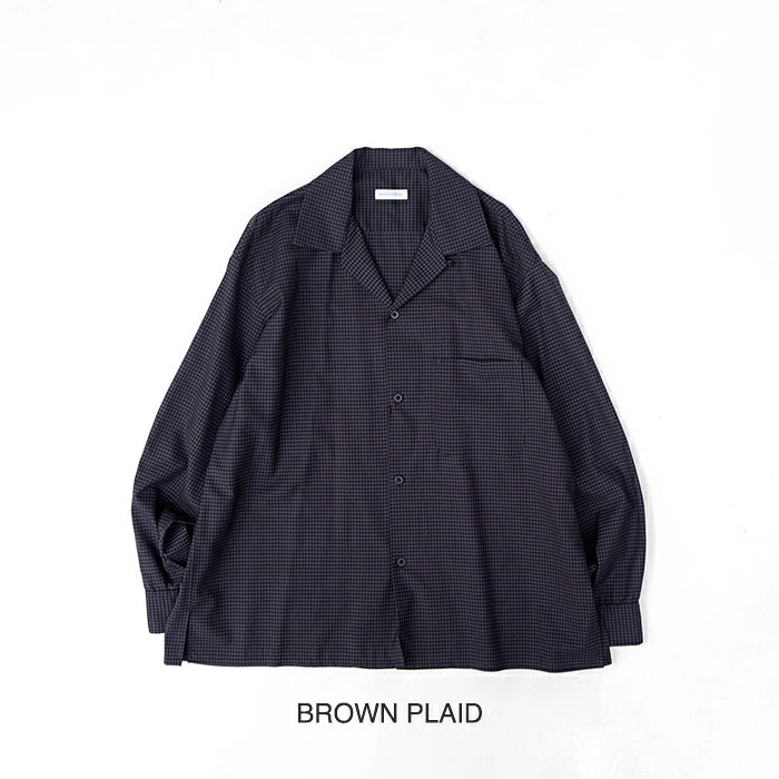 KAPTAIN SUNSHINE Summer Wool Open Collar Shirt
