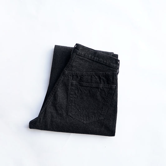 KAPTAIN SUNSHINE　5P Zipper Front Denim Pants - BLACK