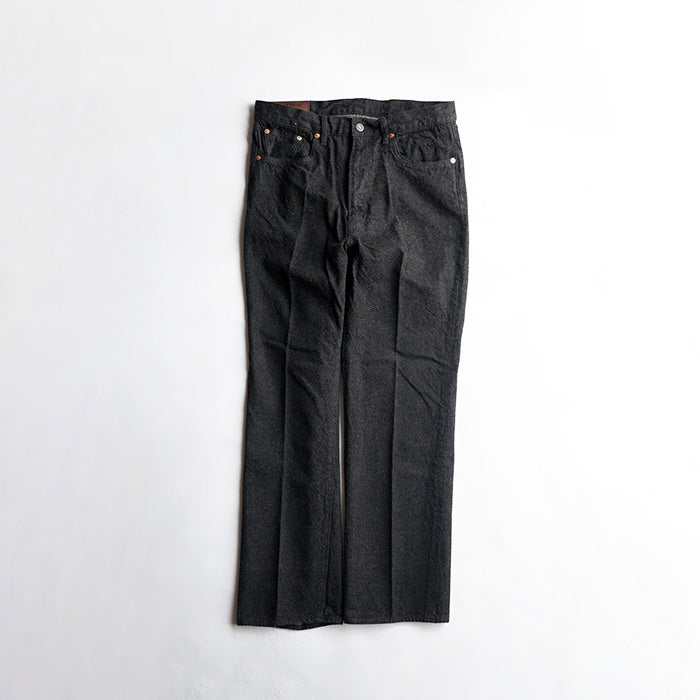 KAPTAIN SUNSHINE　Skate Shoecut Denim Pants -BLACK