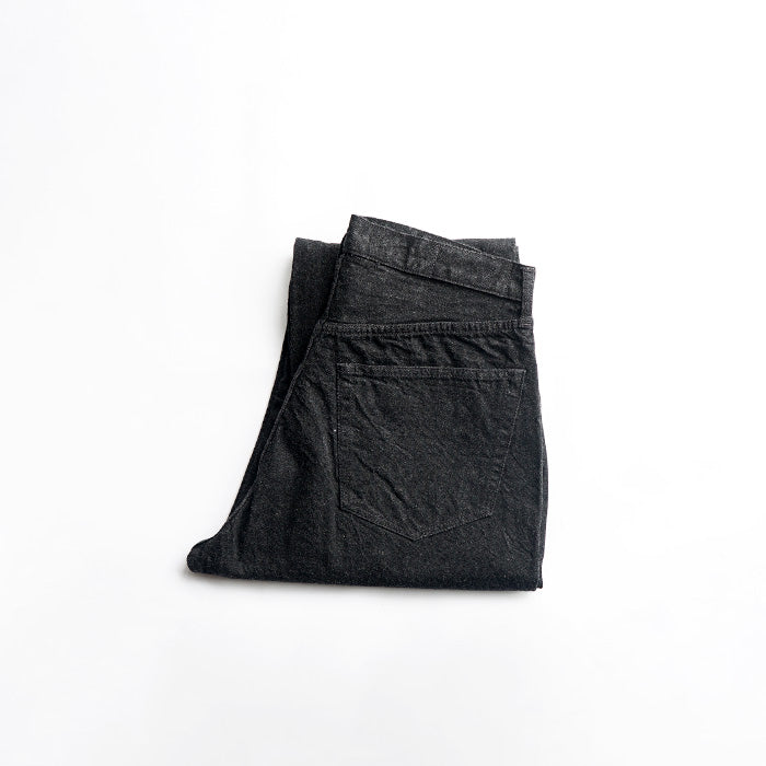 KAPTAIN SUNSHINE　5P Zipper Front Denim Pants - BLACK