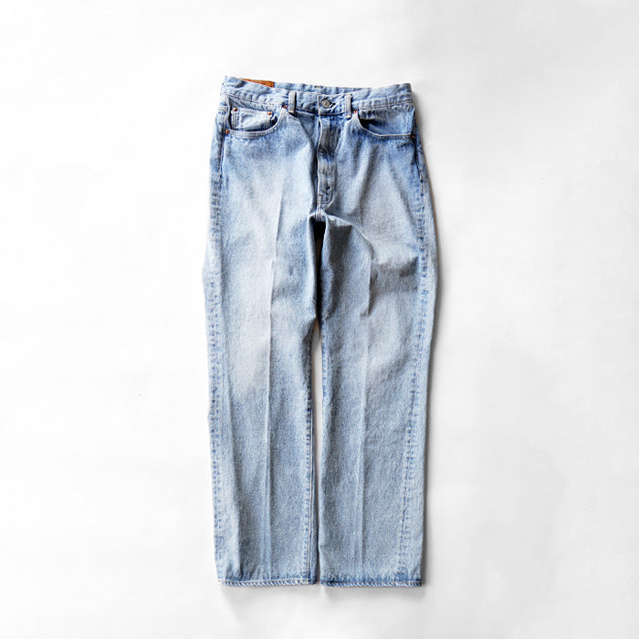 KAPTAIN SUNSHINE　Skate Shoecut Denim Pants -INDIGO VINTAGE WASH