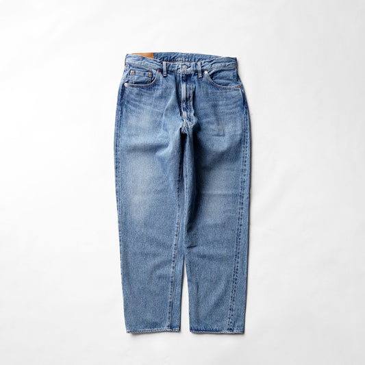 KAPTAIN SUNSHINE　5P Zipper Front Denim Pants - INDIGO VINTAGE WASH